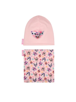 Komplet czapka i komin LITTLEST PET SHOP CEO-ACCCS-AW25-320LPS Różowy