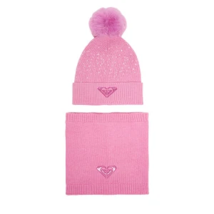 Komplet czapka i komin Roxy CEO-ROXY_ACCCS_08_AW2025 Różowy