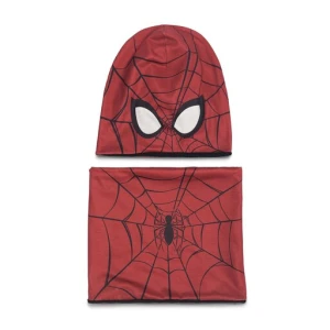 Komplet czapka i komin Spiderman Ultimate SPIDER-MAN ACCCS_AW23-70SPRMV Czerwony