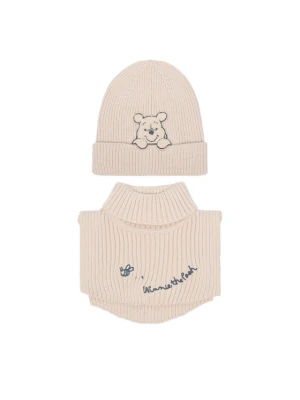 Komplet czapka i komin Winnie The Pooh CEO-ACCCS-AW26-218WTP Beżowy