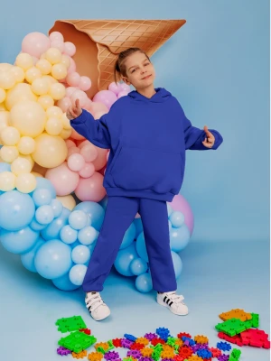 Komplet dresowy dziecięcy MULAN - chabrowy  magmac 