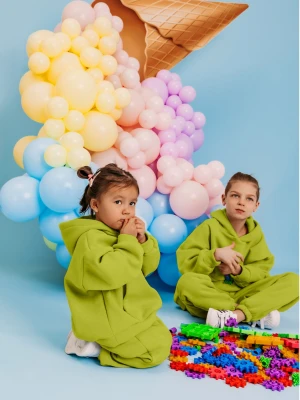 Komplet dresowy dziecięcy MULAN - limonka  magmac 