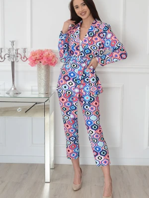 Komplet garnitur damski allover print multicolor Sopi Roco