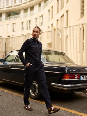 Komplet jeansowy granatowy Moodo