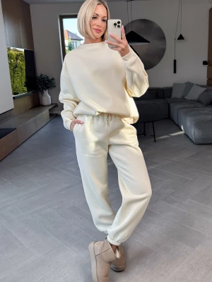 Komplet Kremowy Ocieplany Baggy ClothStore
