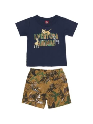 Komplet niemowlęcy dla chłopca - t-shirt + szorty Bee Loop