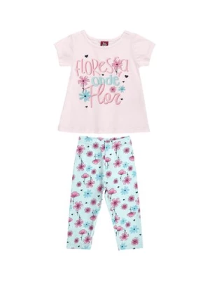 Komplet niemowlęcy dla dziewczynki - t-shirt + legginsy Bee Loop