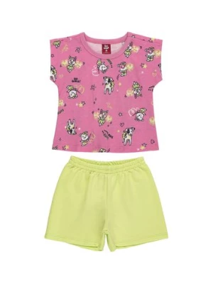 Komplet niemowlęcy dla dziewczynki - t-shirt + szorty Bee Loop