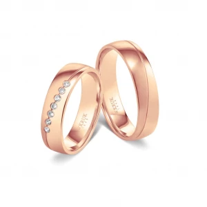 W.KRUK - Naszyjnik złoty z brylantami i szafirami