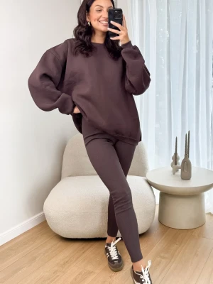 Komplet Ocieplany Brązowy Epic ClothStore