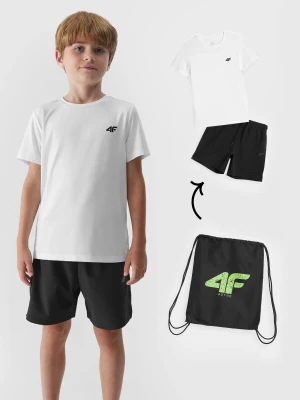 Komplet sportowy szybkoschnący na WF (koszulka+spodenki+worek) chłopięcy 4F