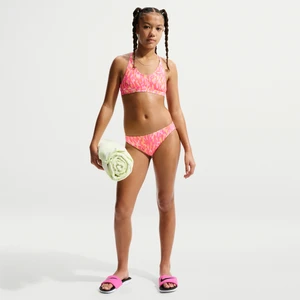 Komplet sznurowanego bikini dla dużych dzieci (dziewcząt) Nike Swim - Różowy
