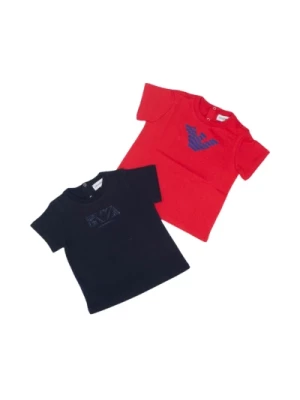 Komplet T-shirtów z krótkim rękawem i nadrukiem logo Armani