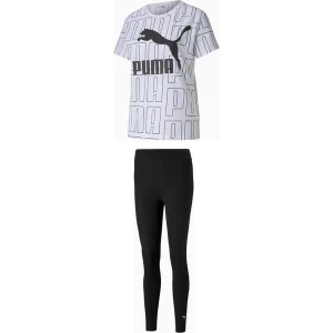 Komplet treningowy damski AOP Logo Print Essentials Puma