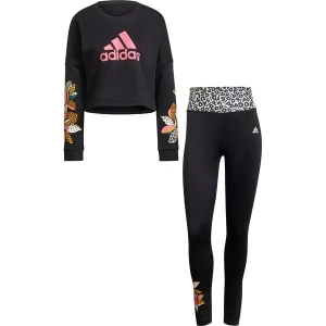 Komplet treningowy damski X FARM Rio Print Loose Cropped Fleece Adidas