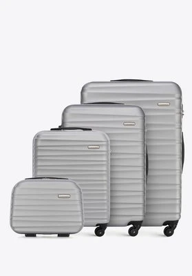 Komplet walizek z ABS-u z żebrowaniem Wittchen