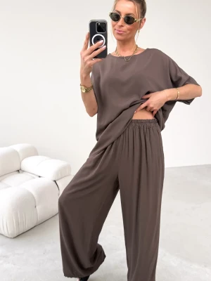 Komplet z Wiskozy Brązowy Lavi UNI ClothStore