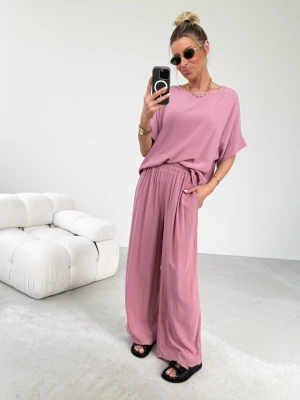 Komplet z Wiskozy Brudny Róż Lavi ClothStore