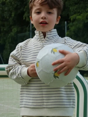 Konges Sløjd bluza dziecięca LOU STRIPE HALF ZIP SWEAT OCS