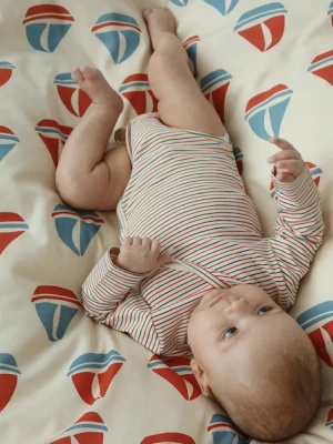 Konges Sløjd body niemowlęce BASIC LS NEWBORN BODY GOTS