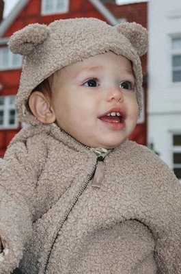 Konges Sløjd czapka niemowlęca kolor beżowy