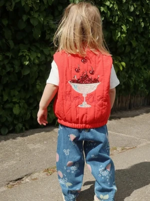 Konges Sløjd jeansy dziecięce MAGOT FRILL PANTS GOTS