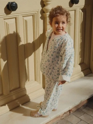 Konges Sløjd spodnie bawełniane dziecięce RHW x KS MIOBLU PANTS GOTS