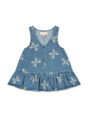 Konges Sløjd sukienka jeansowa dziecięca MAGOT FRILL DRESS GOTS