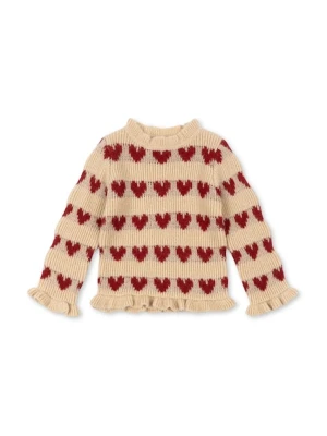 Konges Sløjd sweter z dodatkiem wełny dziecięcy LAULA SWEATER