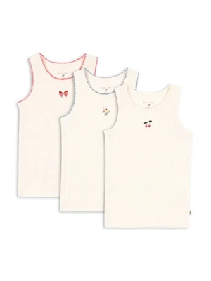 Konges Sløjd top dziecięcy MINNA 3 PACK TANK TOPS GOTS 3-pack