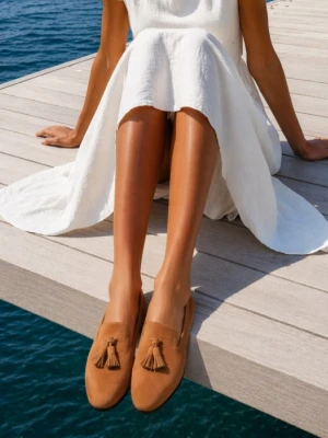 Koniakowe baleriny damskie 7mil