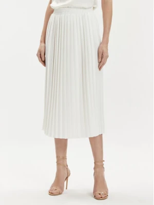 Kontatto Spódnica plisowana NO222C Écru Regular Fit