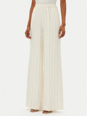 Kontatto Spodnie palazzo MA3008C Écru Wide Leg Kremowy
