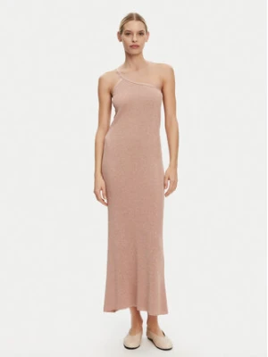 Kontatto Sukienka dzianinowa 3M0563C Beżowy Regular Fit