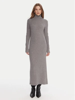 Kontatto Sukienka dzianinowa 3M0853C Szary Regular Fit