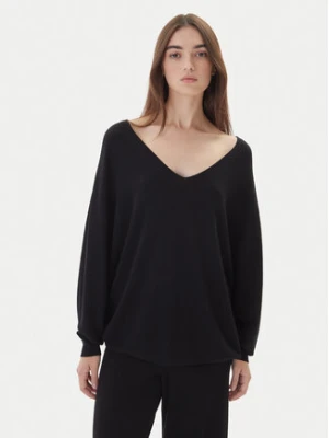 Kontatto Sweter 3M0815C Czarny Relaxed Fit