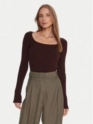 Kontatto Sweter 3M0830C Brązowy Slim Fit