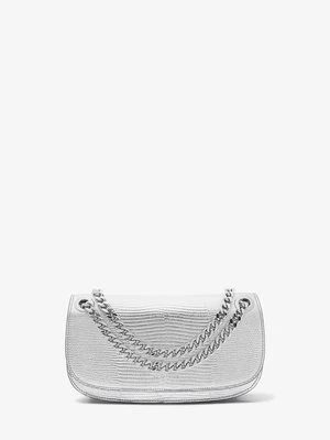 Kopertówka Christie z metalicznej skóry z fakturą łuski jaszczurki MICHAEL KORS COLLECTION