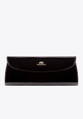 Kopertówka skórzana lakierowana czarna Wittchen