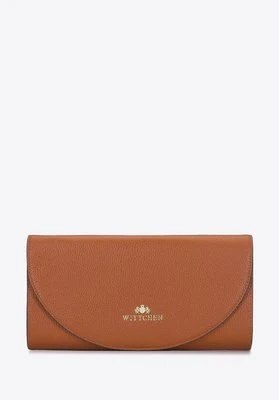 Kopertówka skórzana minimalistyczna koniak Wittchen