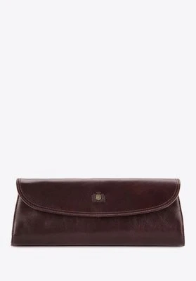Kopertówka skórzana vintage brązowa Wittchen