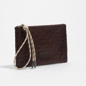 Kopertówka suwak średnia skóra ciemnobrązowa BIMBA Y LOLA