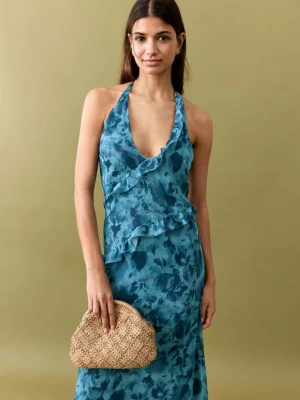 Kopertówka z włókna naturalnego beżowy - Dziewczyna - Rozmiar uniwersalny - MANGO TEEN