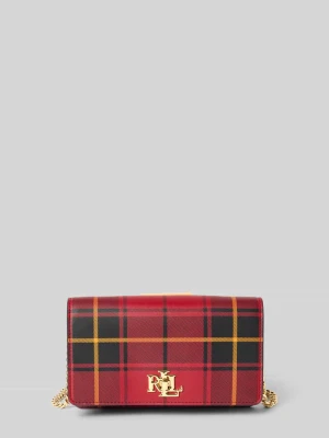 Kopertówka ze skóry bydlęcej z aplikacją z logo Lauren Ralph Lauren