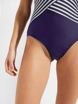 Kopertowy kostium kąpielowy ze średnim stopniem modelowania sylwetki bonprix