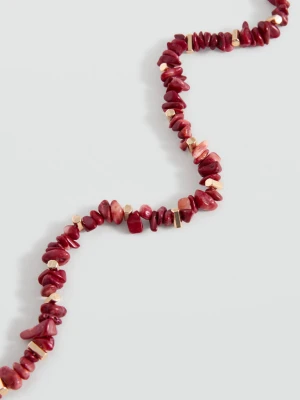 Koralikowy naszyjnik czerwony - Dziewczyna - Rozmiar uniwersalny - MANGO TEEN
