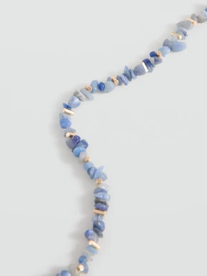 Koralikowy naszyjnik niebieski - Dziewczyna - Rozmiar uniwersalny - MANGO TEEN