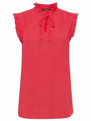 Koralowa bluzka z wiązaniem -Designer Choice Olsen