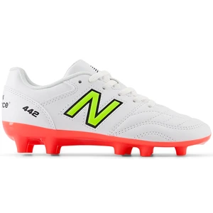 Korki dziecięce New Balance 442 ACADEMY JNR FG V2 JS43FIB2 – białe