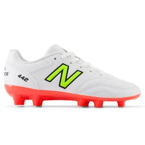 Korki dziecięce New Balance 442 ACADEMY JNR FG V2 JS43FIB2 – białe